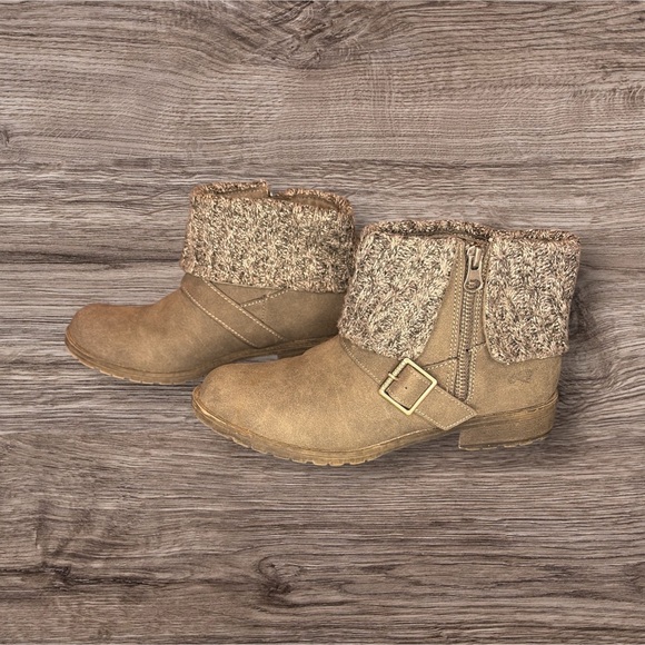 Rocket Dog Gray Ankle Boots with Knit Cuff - Picture 3 of 6